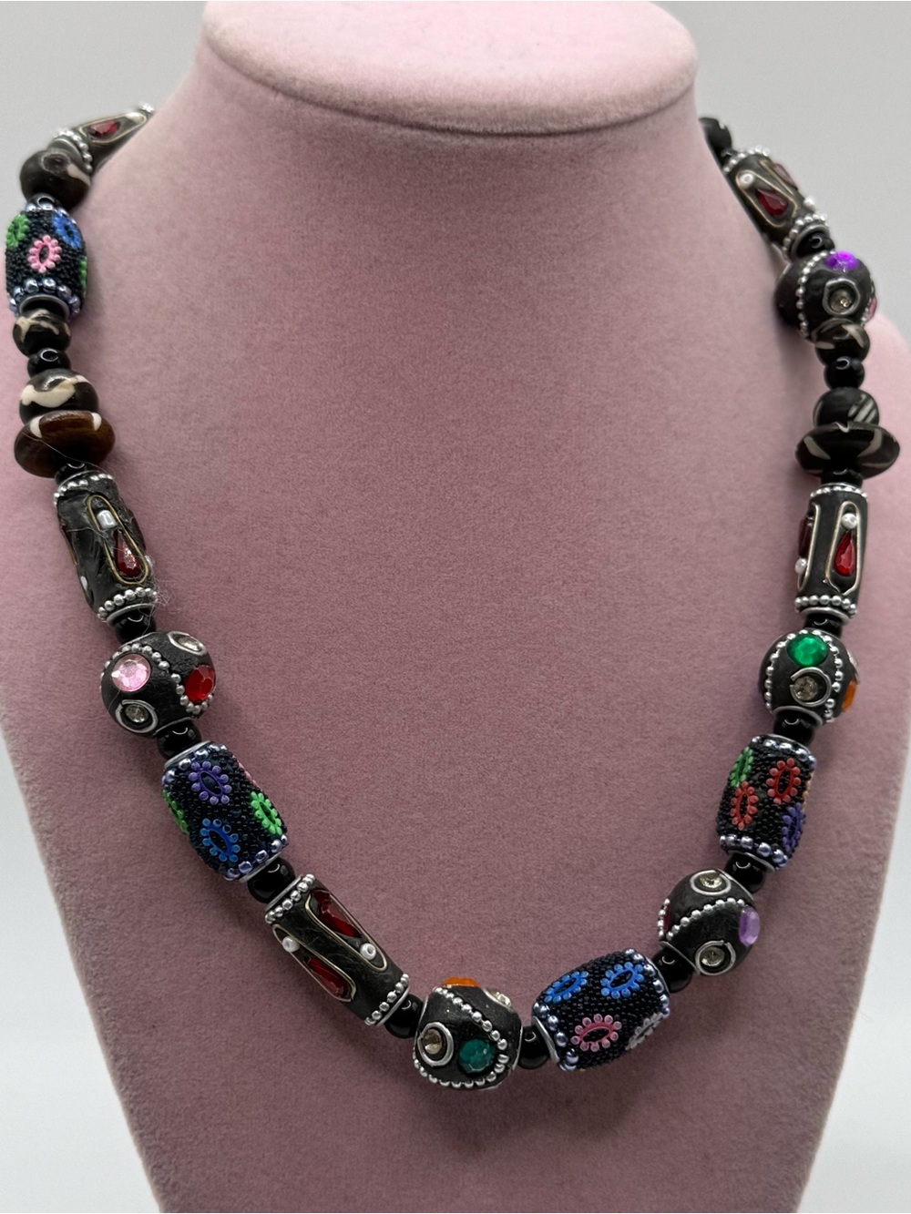 Indian Handcrafted Multicolor Beaded Statement Necklace